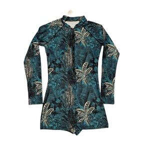 NESY Women's One Piece Long Sleeve UPF 50+ Surfing Athletic Swimwear size M